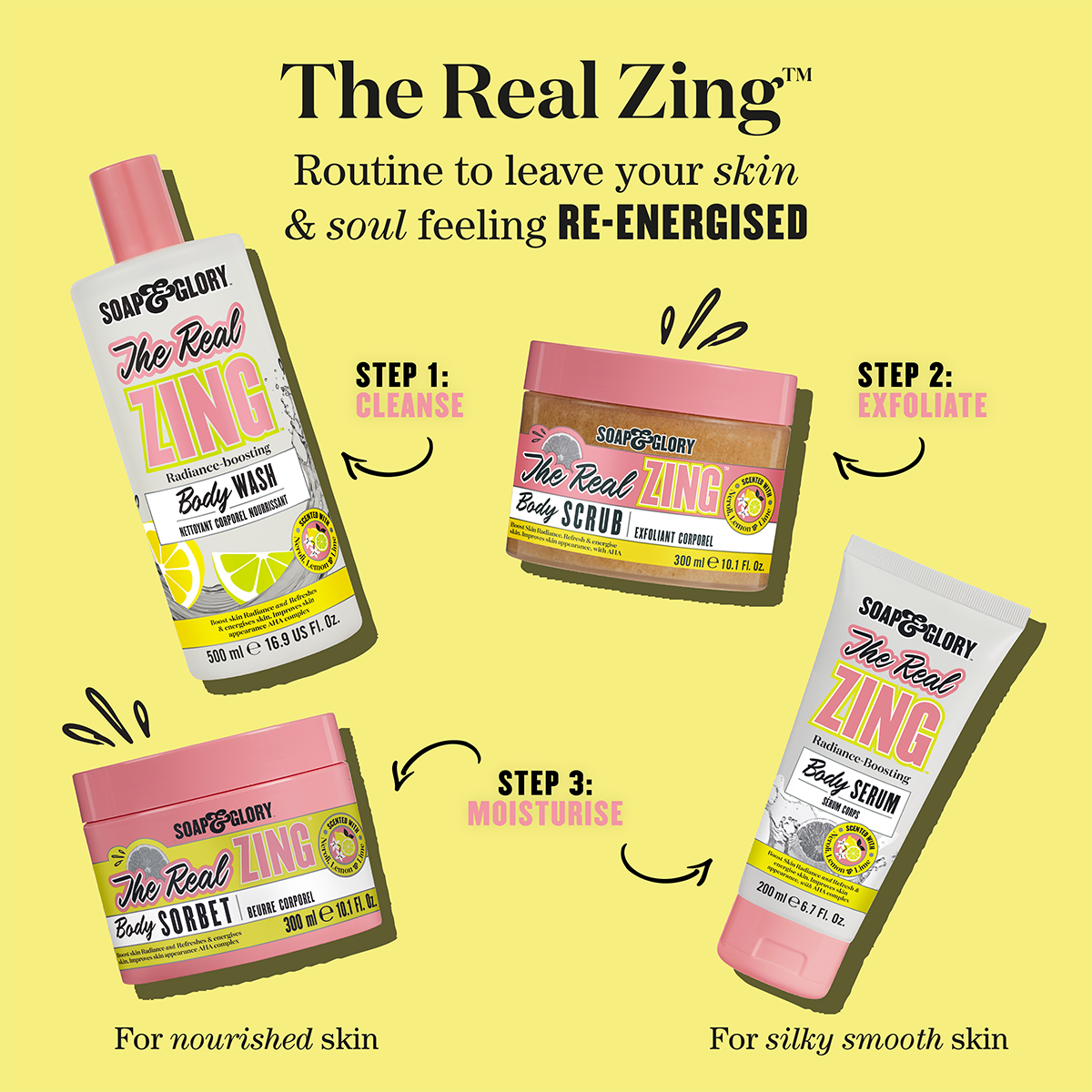 The Real Zing Body Care Routine