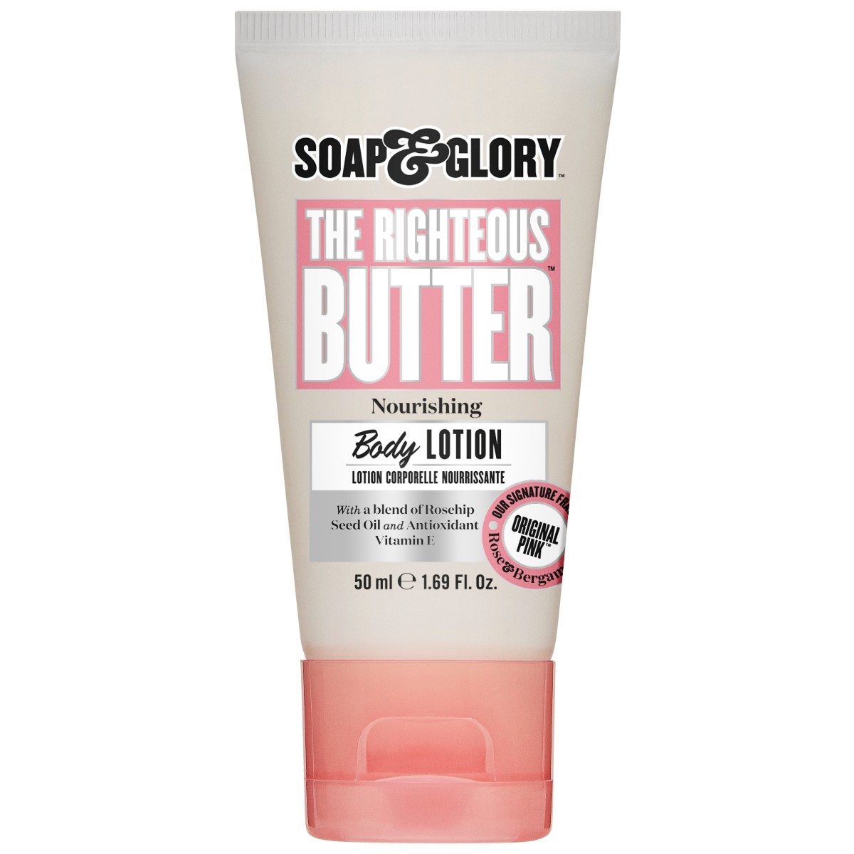 Original Pink The Righteous Butter Moisturising Body Lotion Mini Travel Size