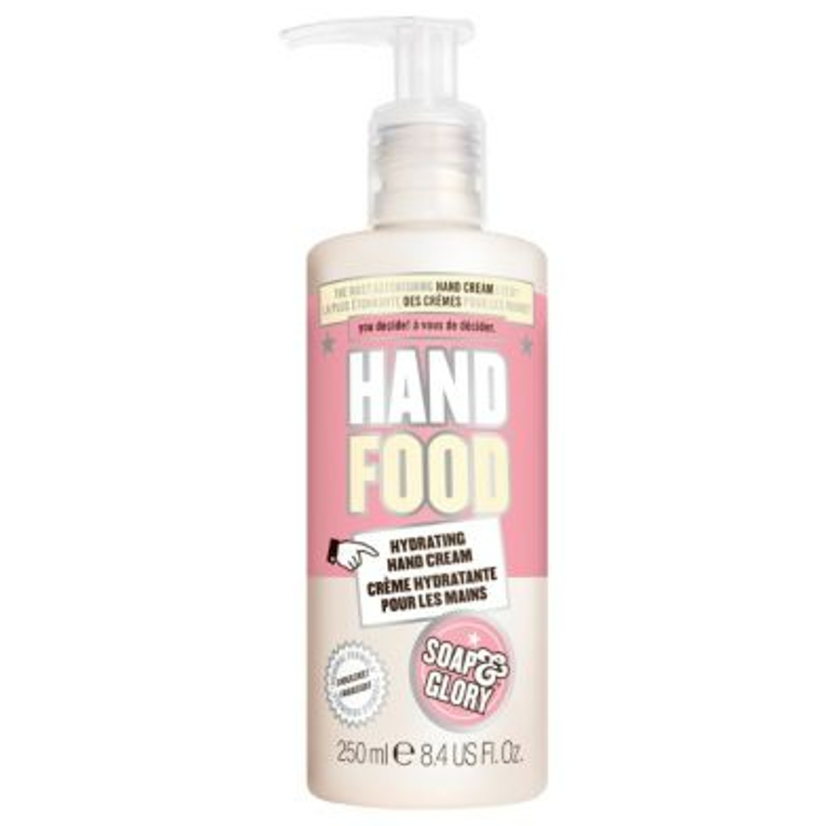 Hand Food Hydrating Hand Cream Pump