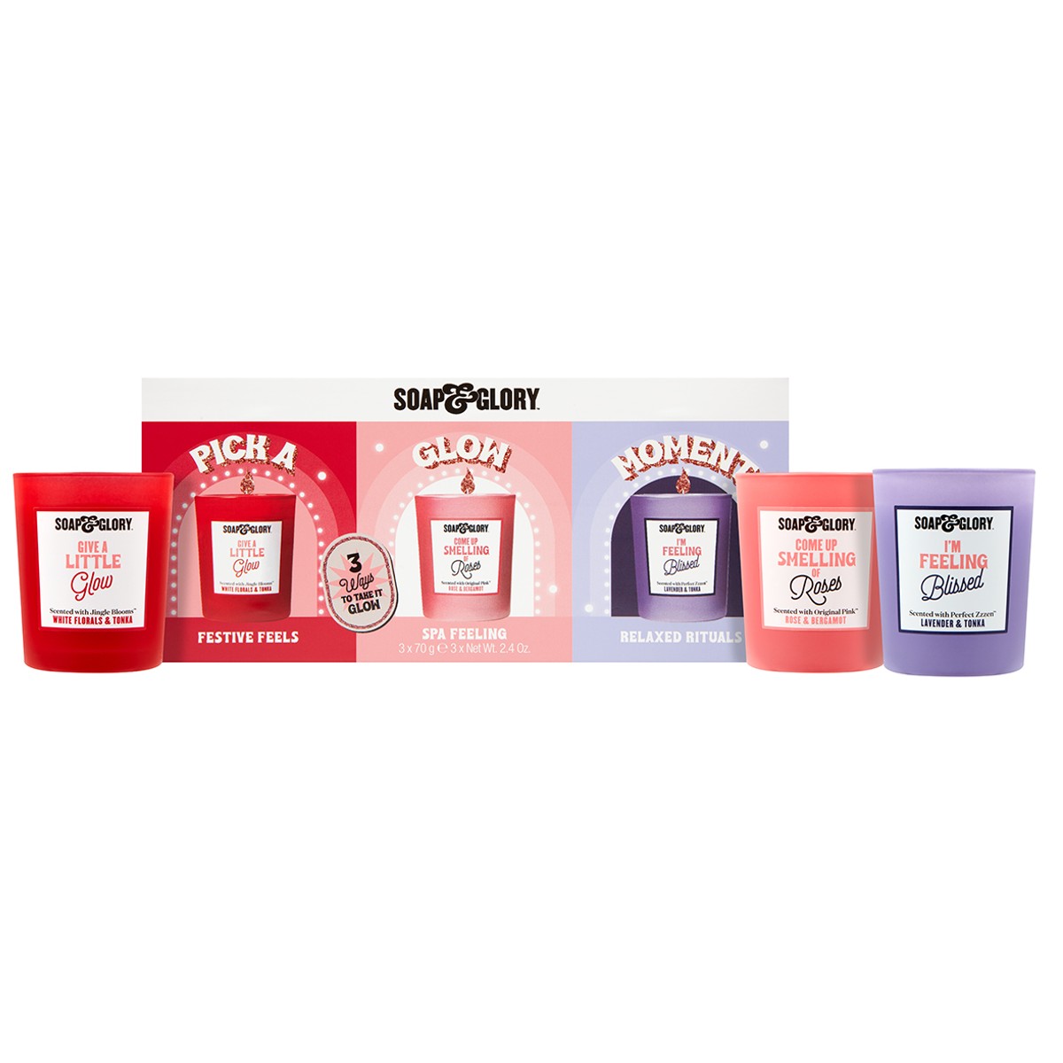 Pick a Glow Moment Candle Trio Christmas Gift Set